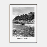 Lloret de Mar Portrait B&W Poster