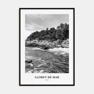Lloret de Mar Portrait B&W Poster