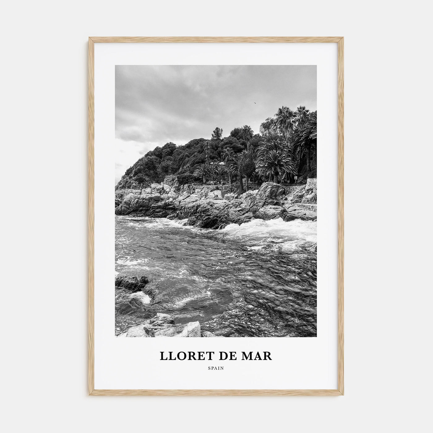 Lloret de Mar Portrait B&W Poster