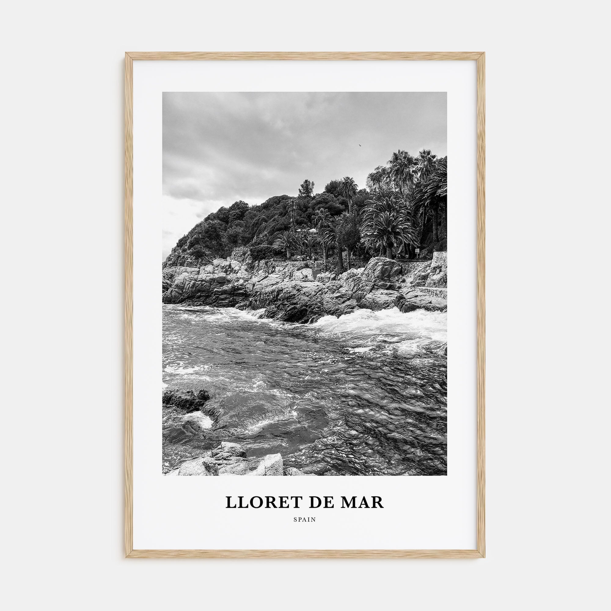 Lloret de Mar Portrait B&W Poster