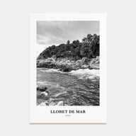 Lloret de Mar Portrait B&W Poster