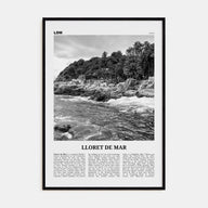 Lloret de Mar Travel B&W No 1 Poster