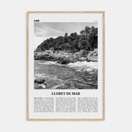 Lloret de Mar Travel B&W No 1 Poster