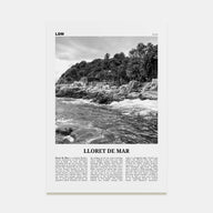 Lloret de Mar Travel B&W No 1 Poster