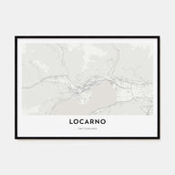 Locarno Map Landscape Poster