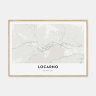 Locarno Map Landscape Poster