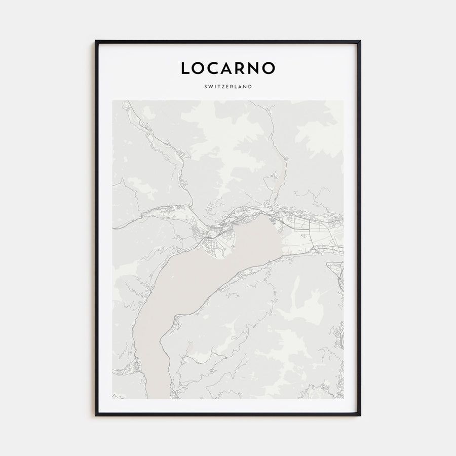 Locarno Map Portrait Poster