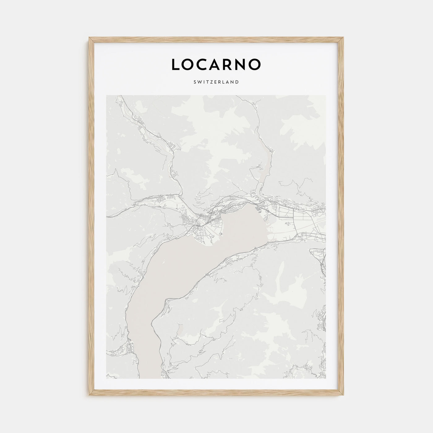 Locarno Map Portrait Poster