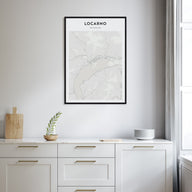 Locarno Map Portrait Poster