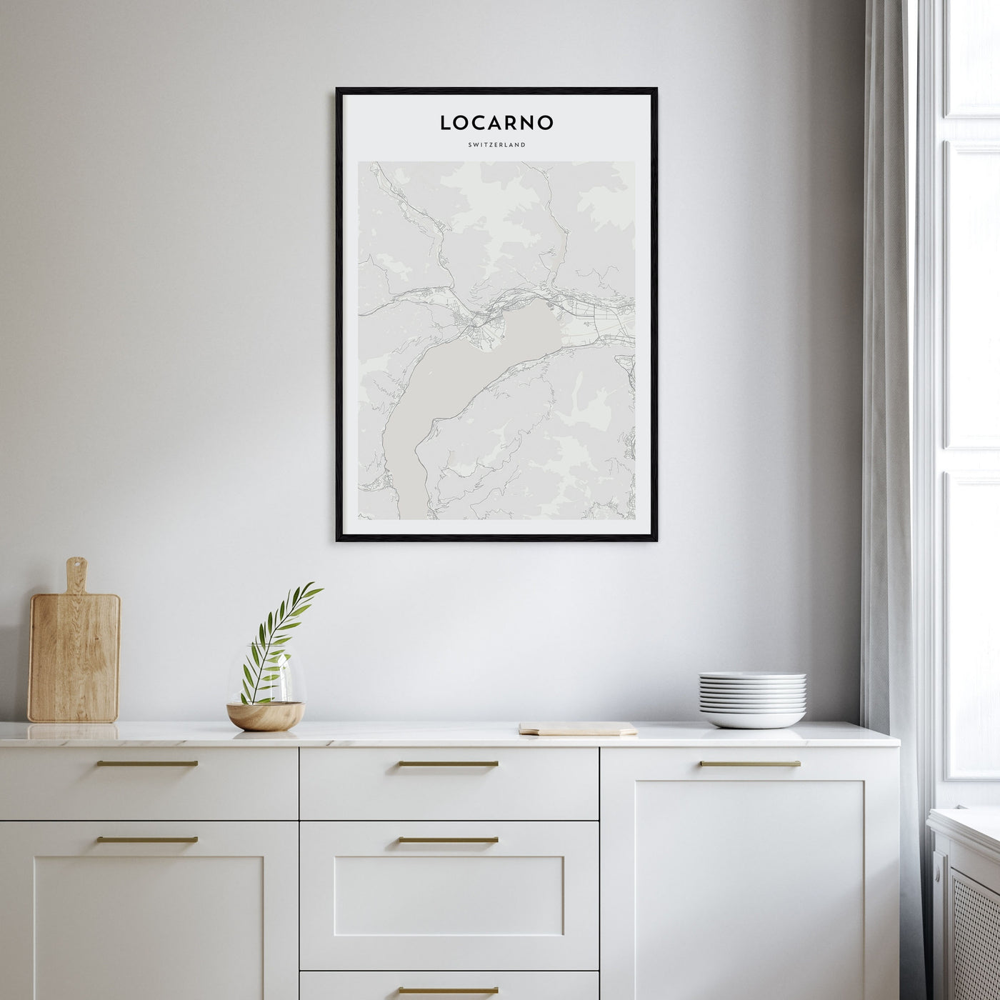 Locarno Map Portrait Poster