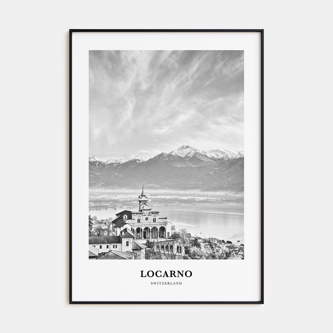 Locarno Portrait B&W Poster