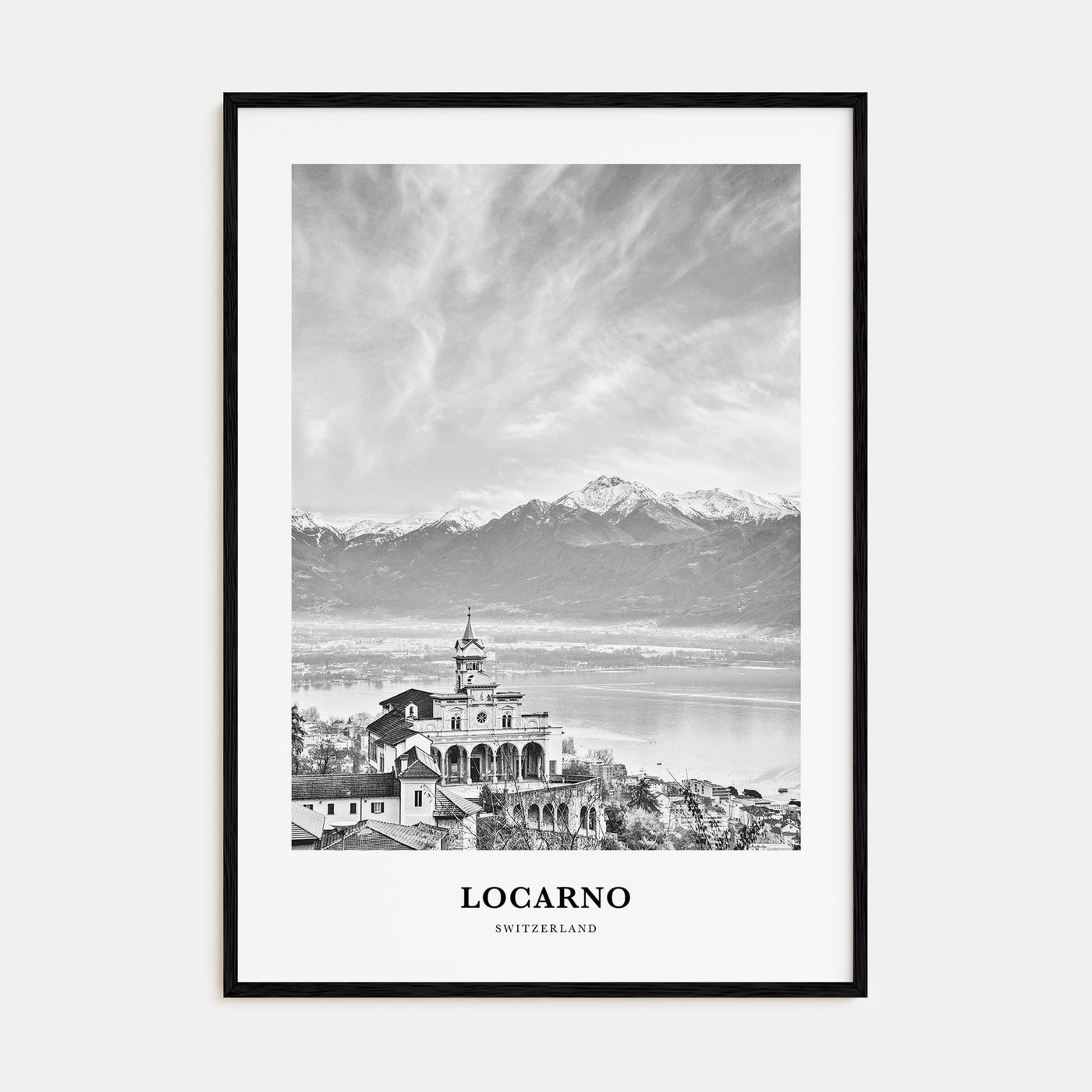 Locarno Portrait B&W Poster