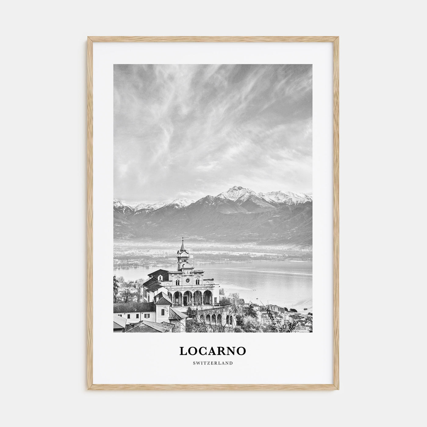 Locarno Portrait B&W Poster