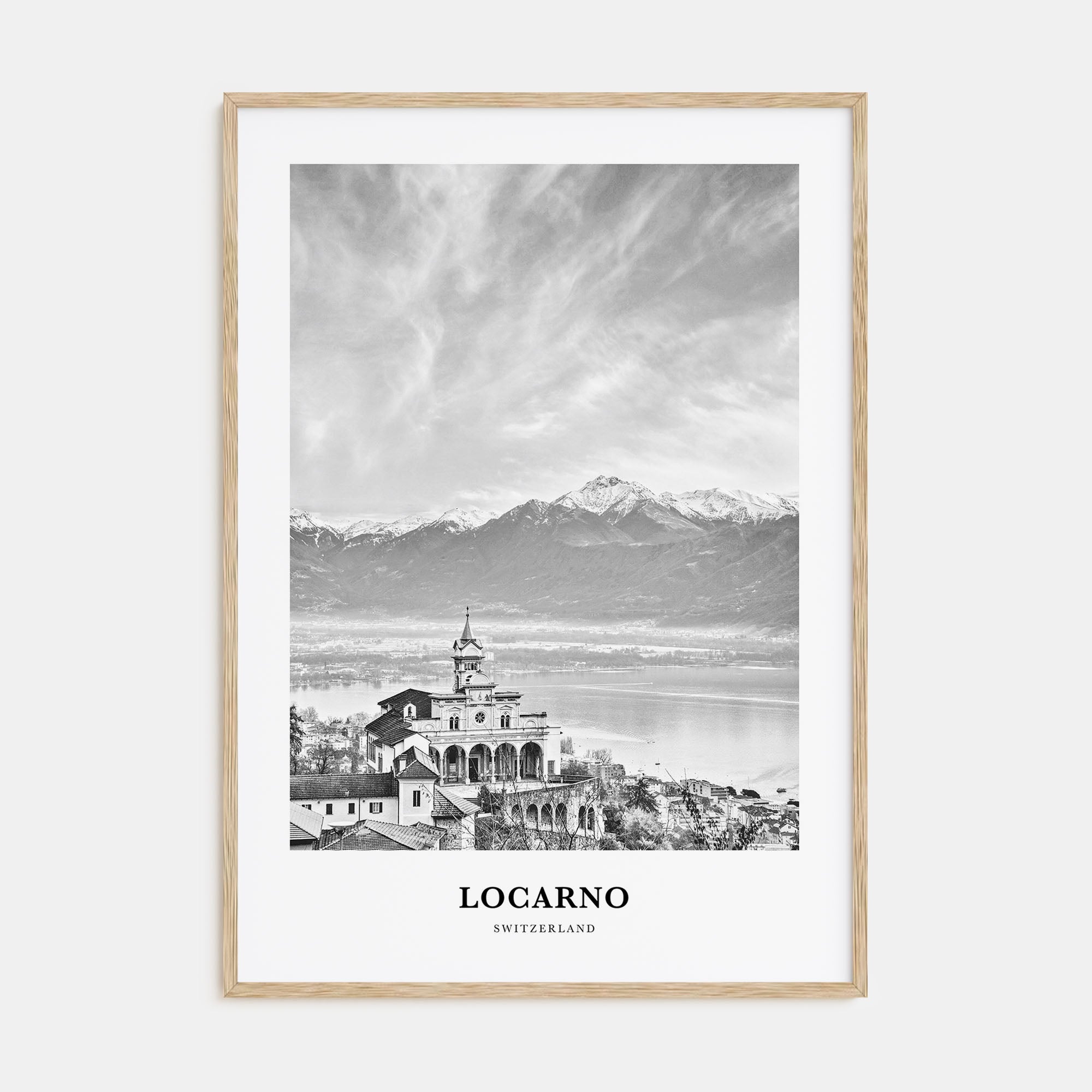 Locarno Portrait B&W Poster
