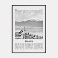 Locarno Travel B&W Poster