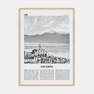 Locarno Travel B&W Poster