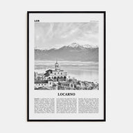 Locarno Travel B&W Poster