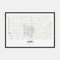Lodi Map Landscape Poster