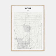 Lodi Map Portrait Poster
