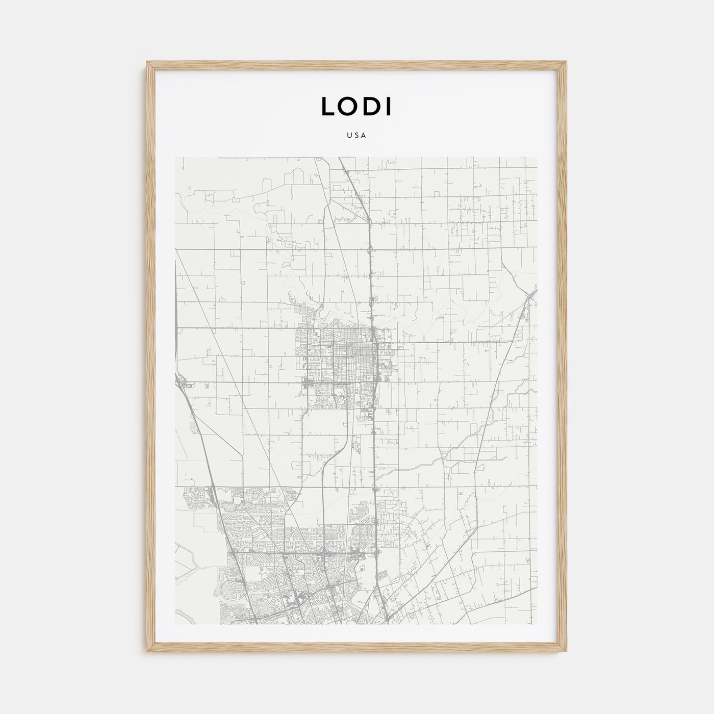 Lodi Map Portrait Poster
