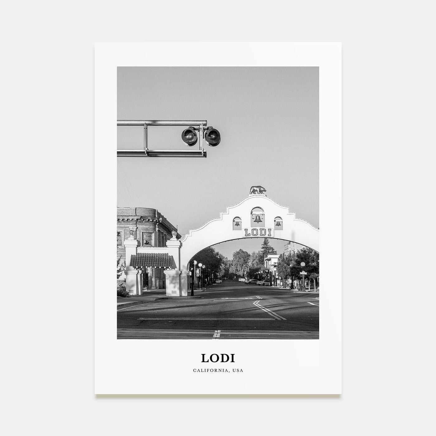 Lodi Portrait B&W Poster