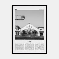 Lodi Travel B&W Poster