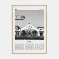 Lodi Travel B&W Poster