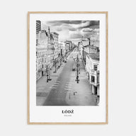 Łódź Portrait B&W Poster