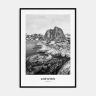 Lofoten Portrait B&W Poster