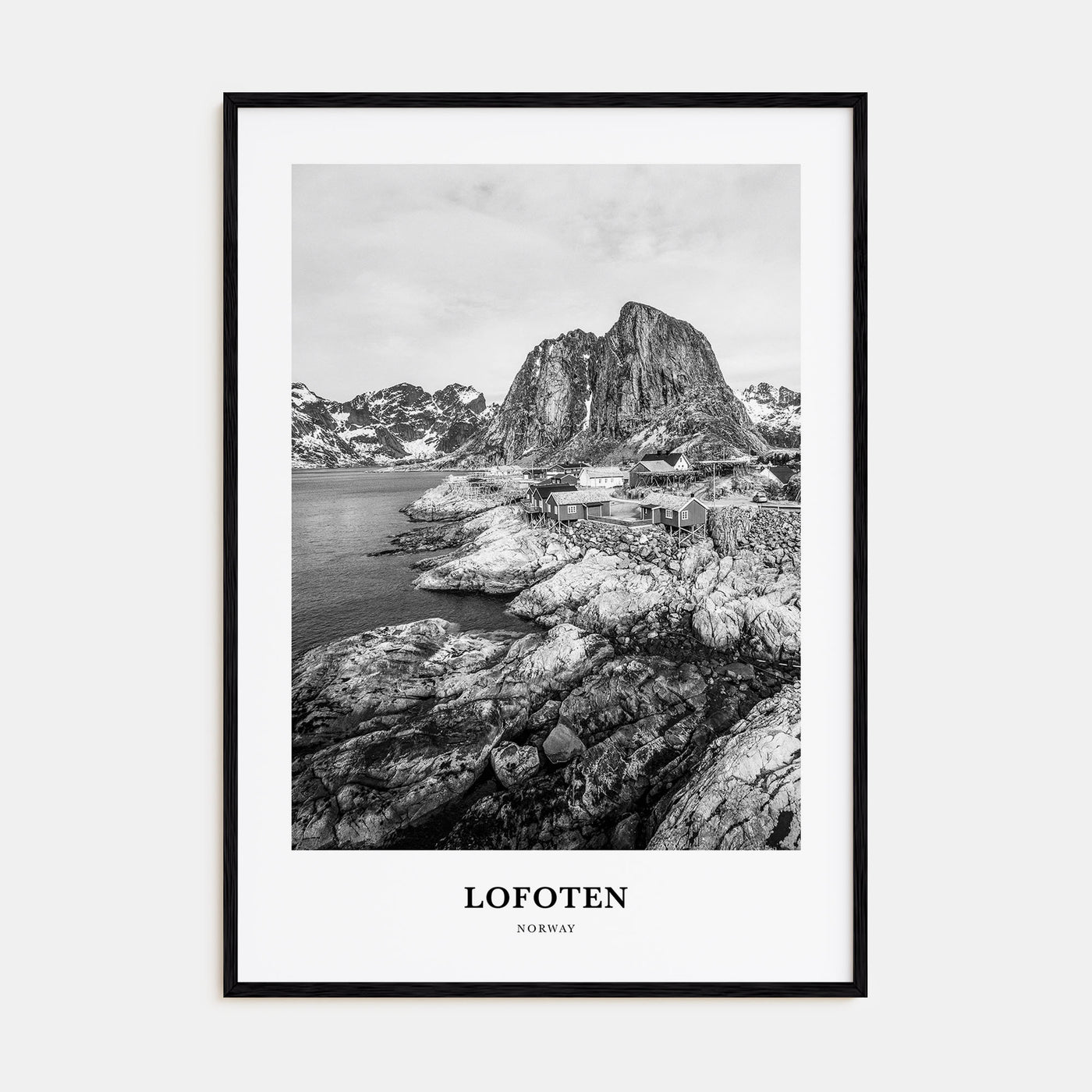 Lofoten Portrait B&W Poster