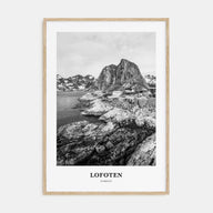 Lofoten Portrait B&W Poster