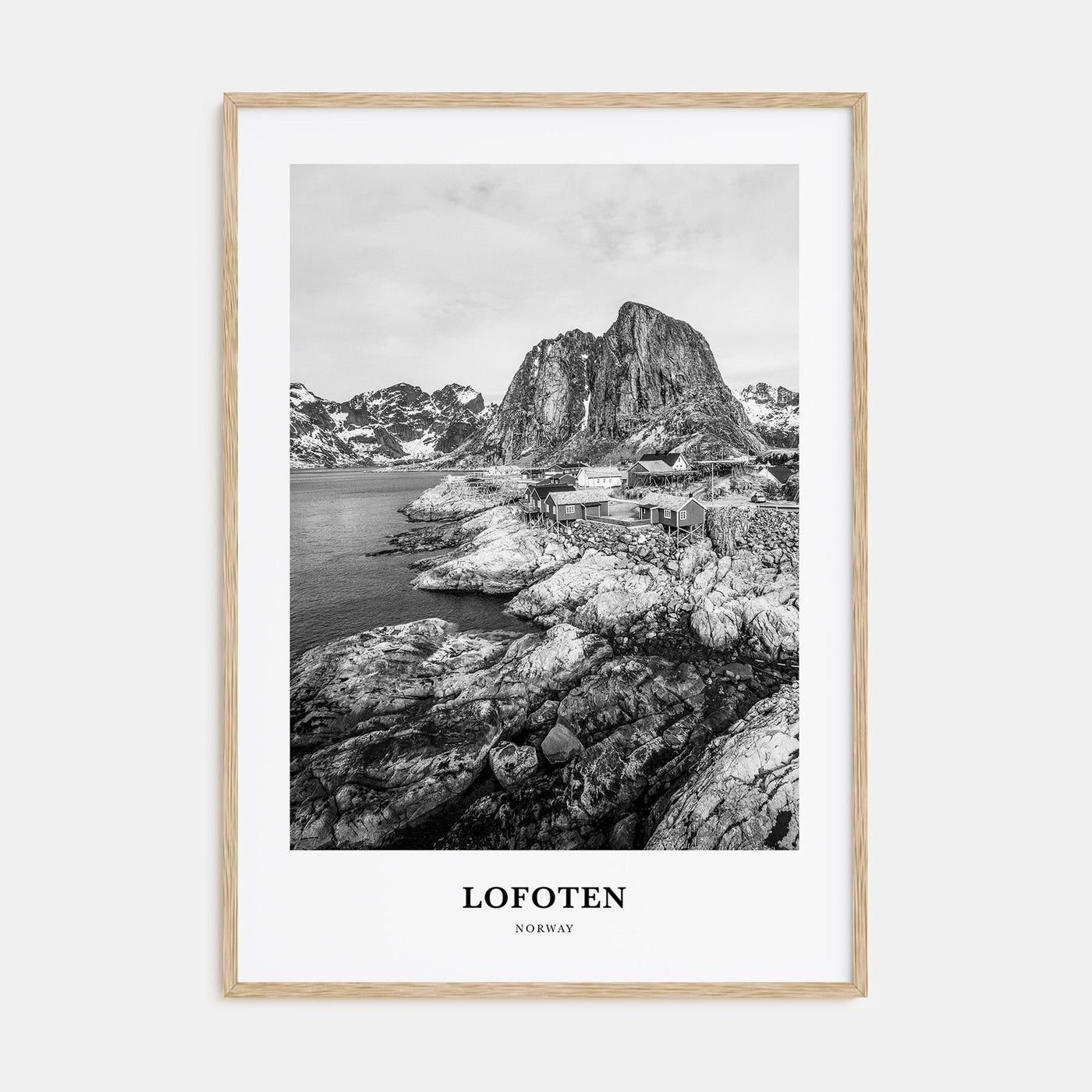 Lofoten Portrait B&W Poster