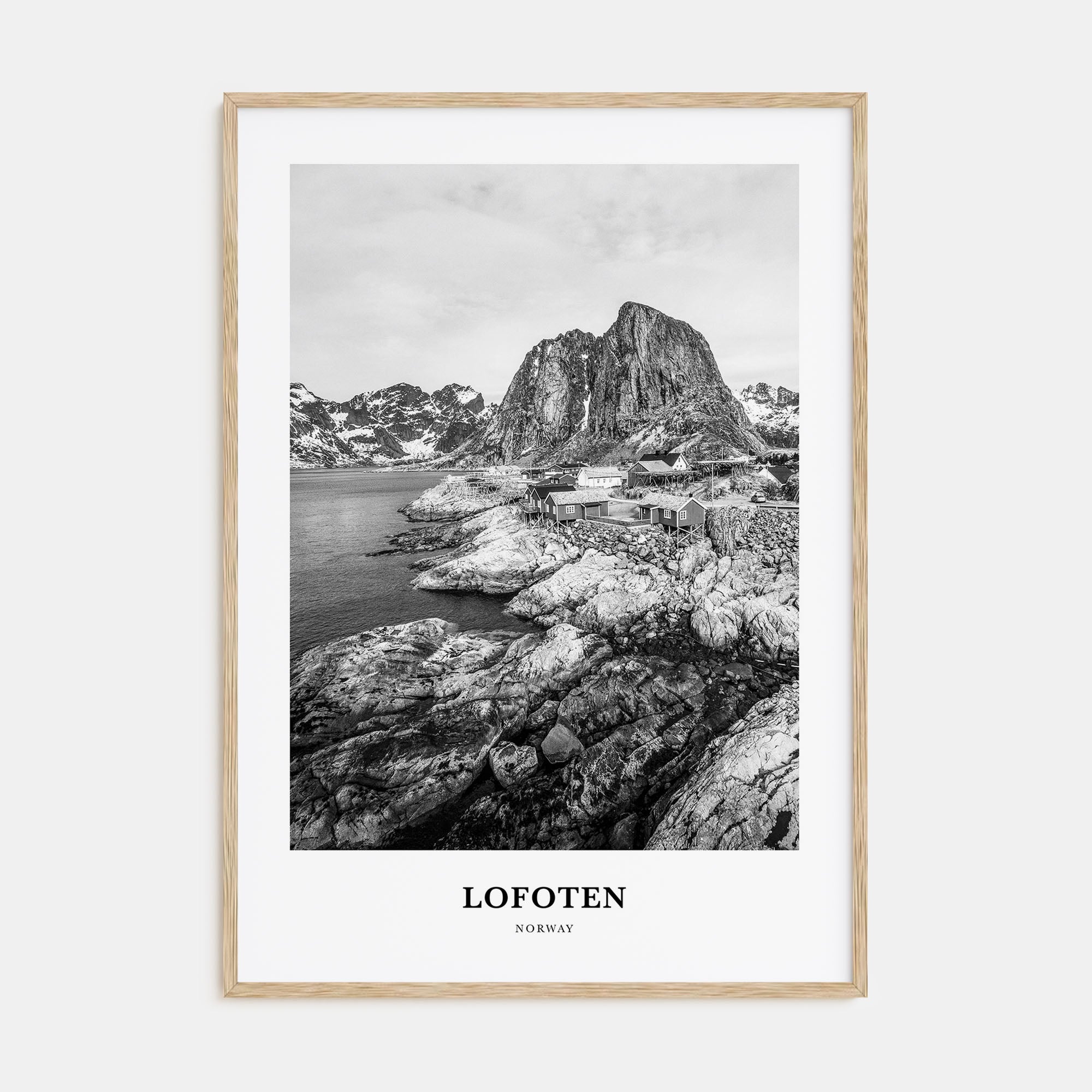 Lofoten Portrait B&W Poster