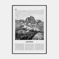 Lofoten Travel B&W Poster