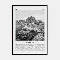 Lofoten Travel B&W Poster