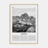Lofoten Travel B&W Poster