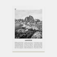 Lofoten Travel B&W Poster