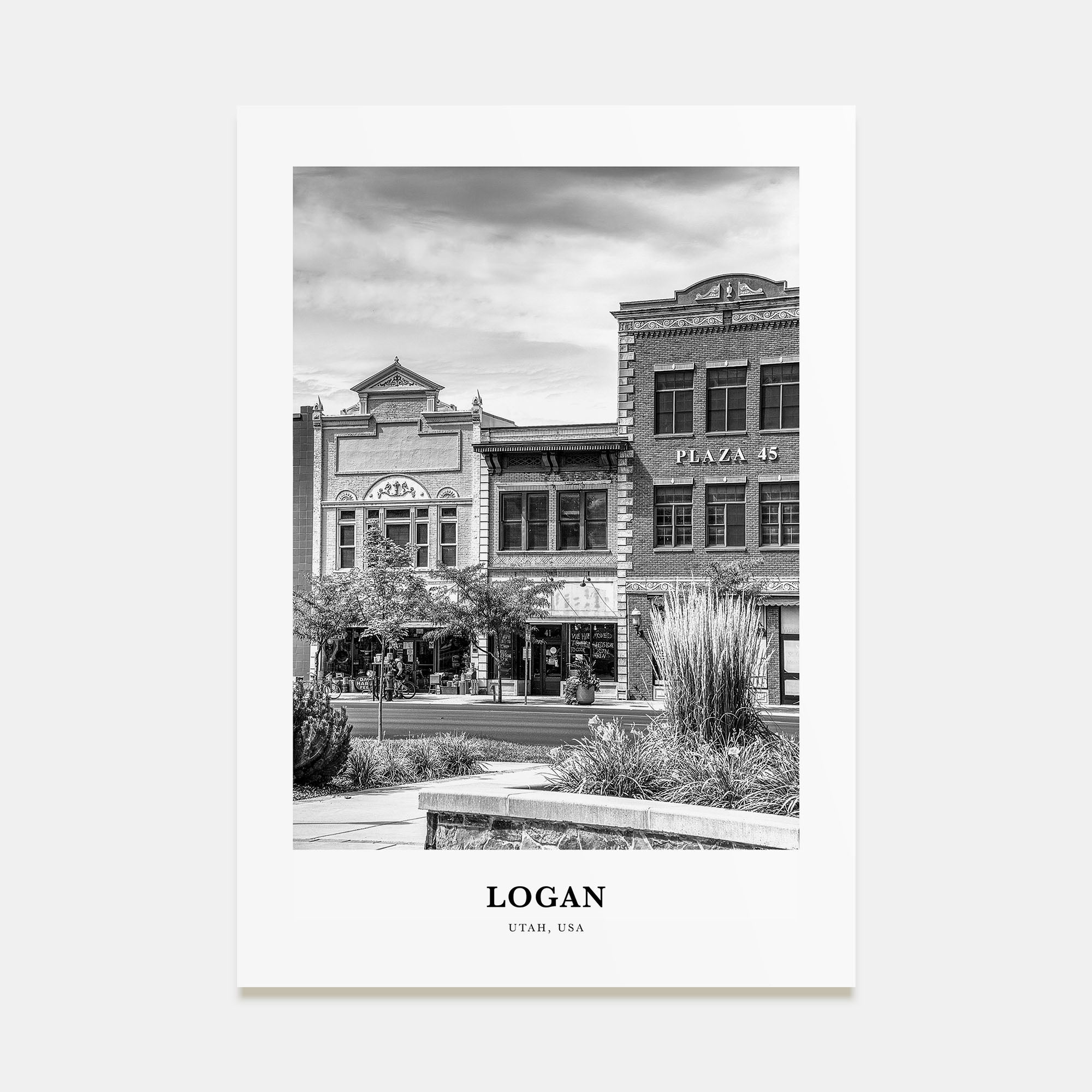 Logan Portrait B&W Poster