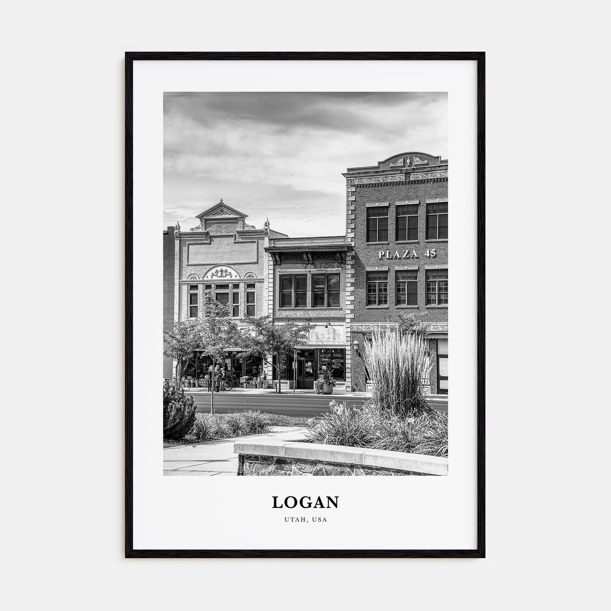 Logan Portrait B&W Poster