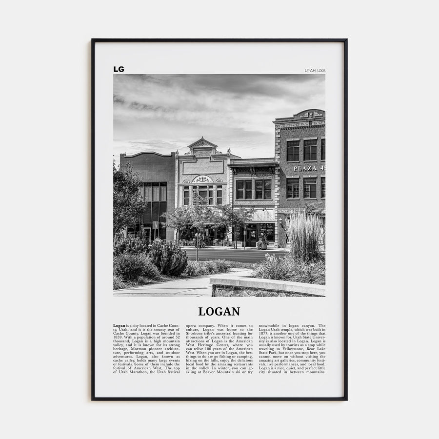 Logan Travel B&W Poster