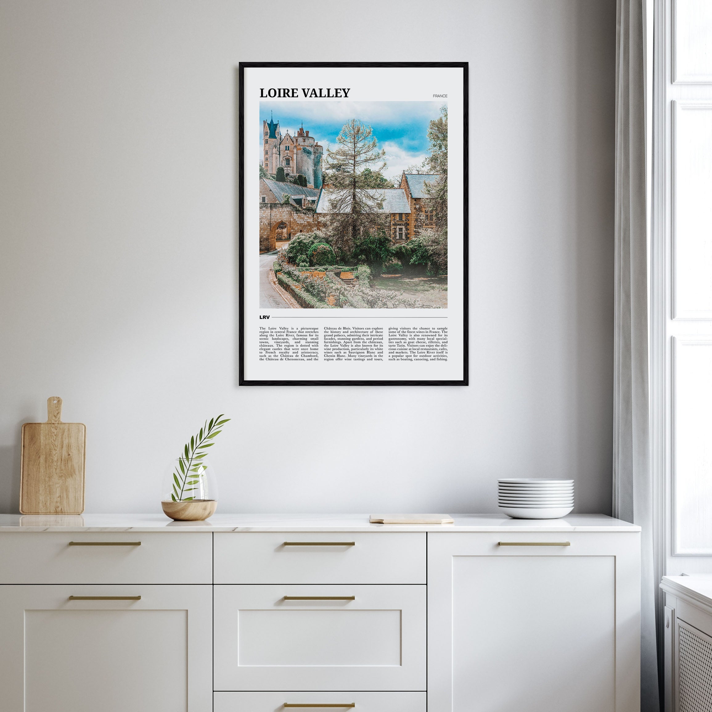 Loire Valley Travel Color Poster