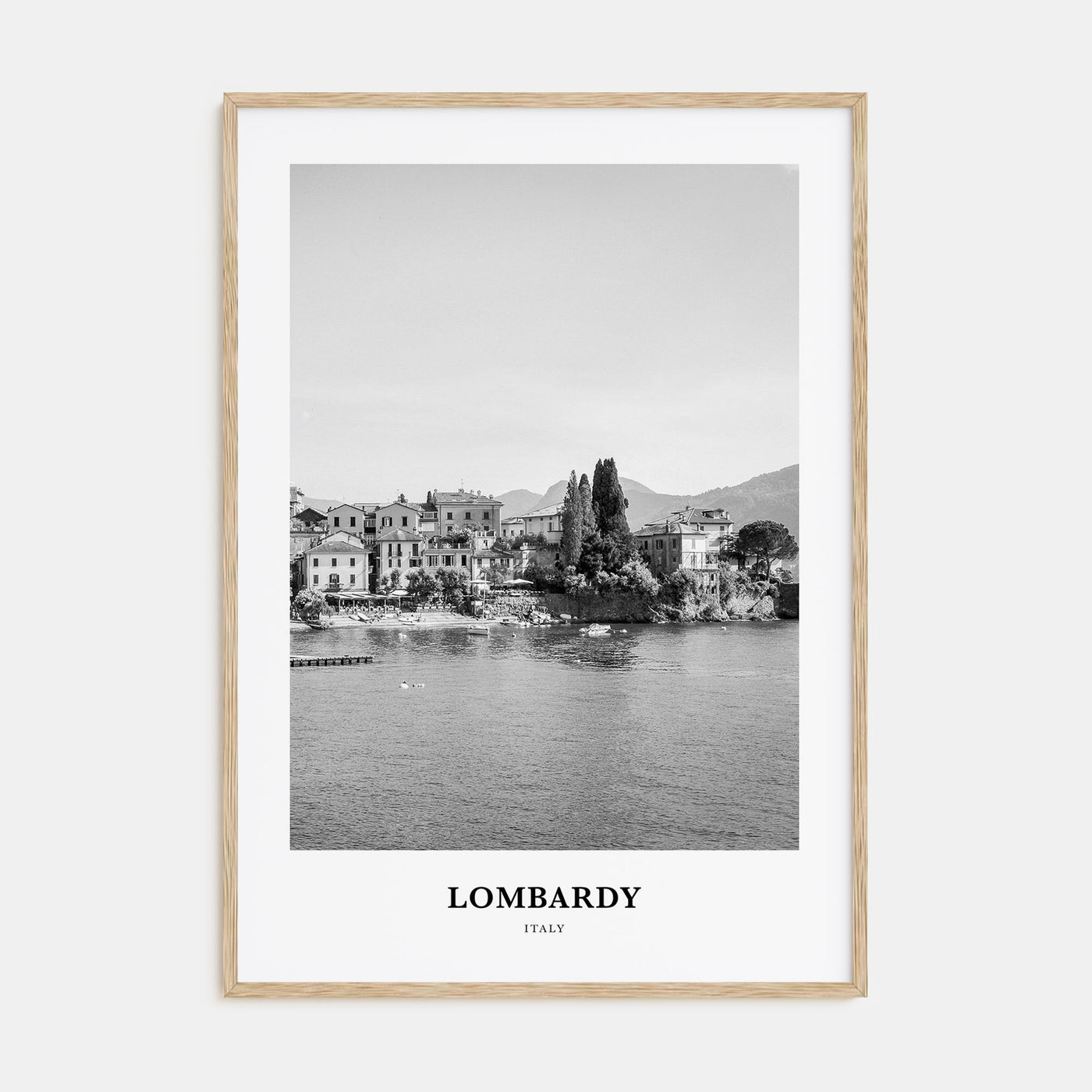 Lombardy Portrait B&W Poster