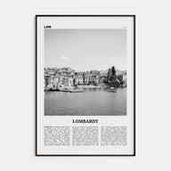 Lombardy Travel B&W Poster