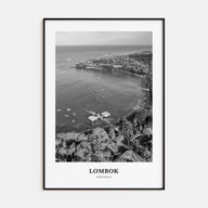 Lombok Portrait B&W Poster