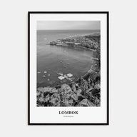 Lombok Portrait B&W Poster