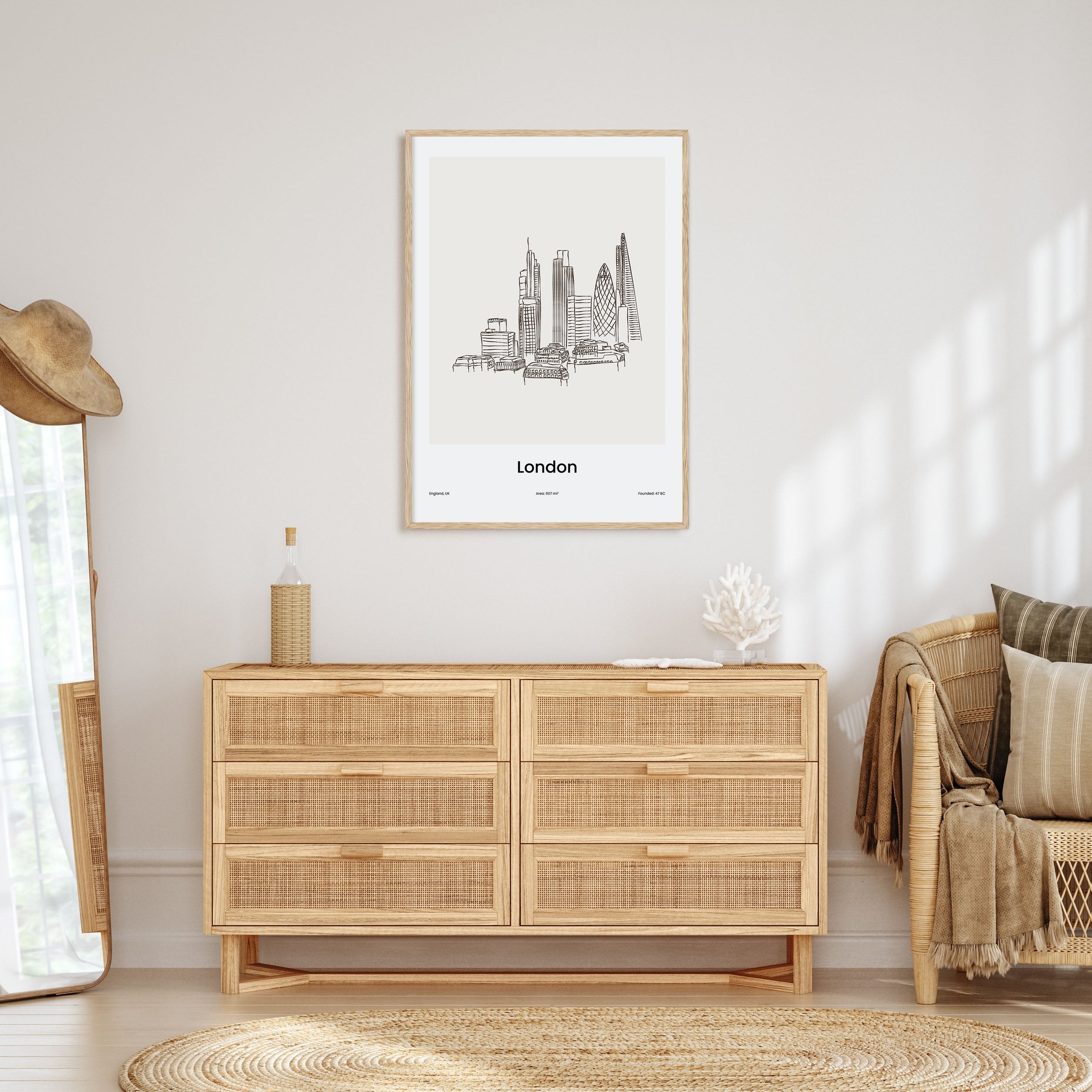 London Drawn No 1 Poster