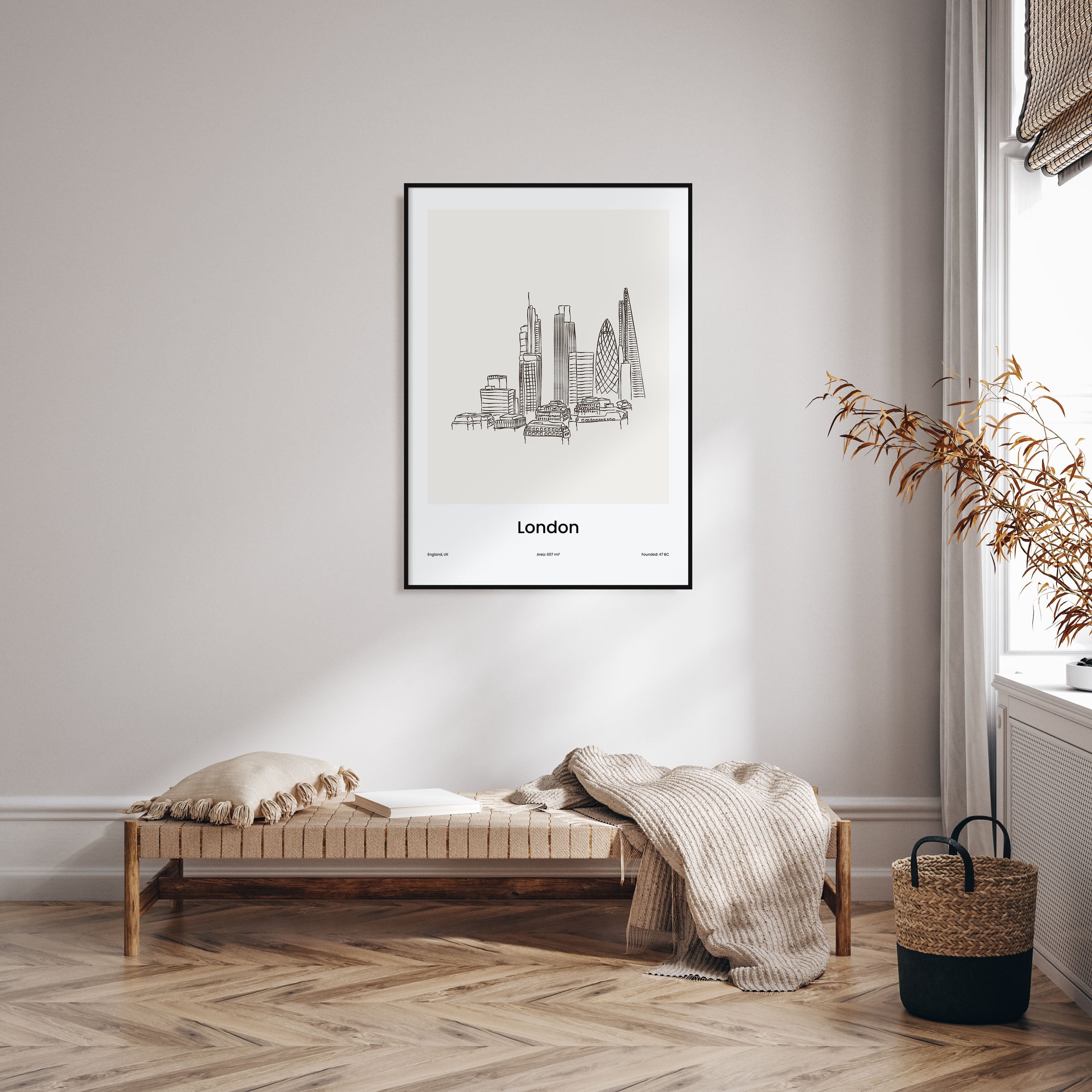 London Drawn No 1 Poster