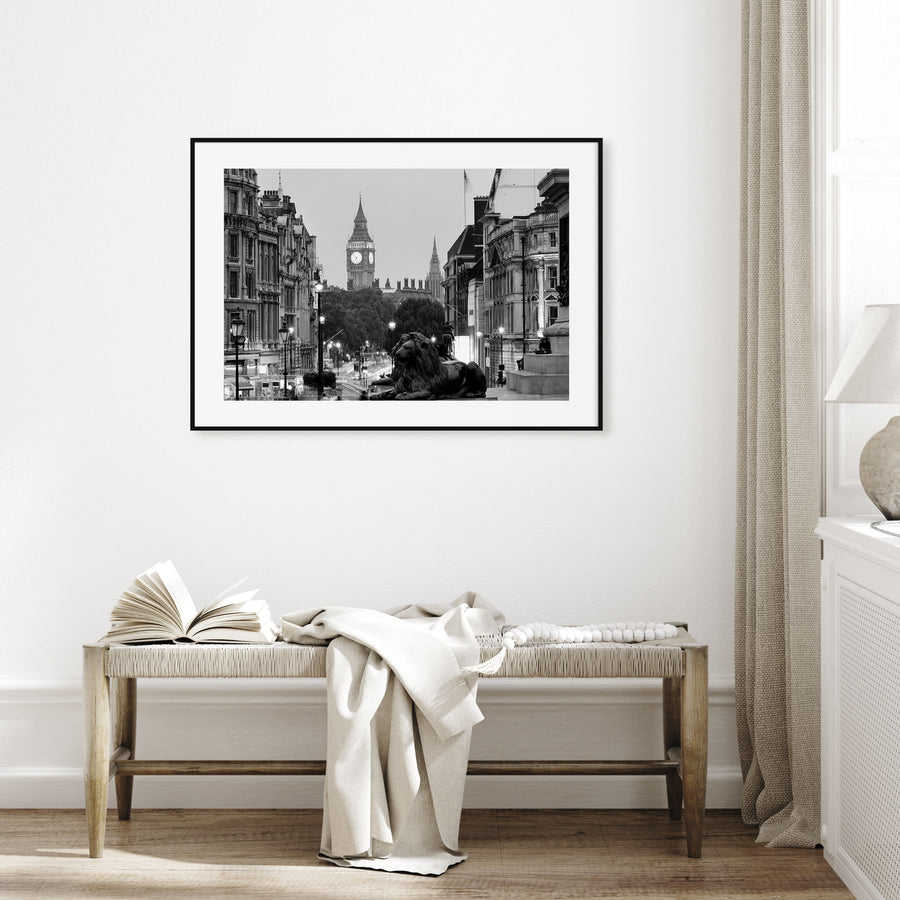 London Landscape B&W No 1 Poster