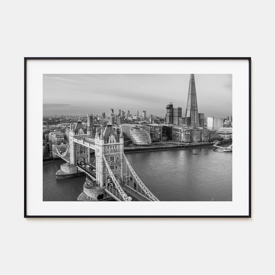 London Landscape B&W No 2 Poster