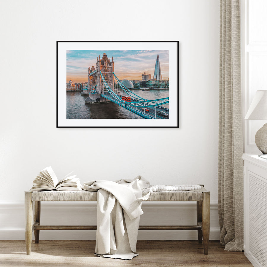 London Landscape Color Poster
